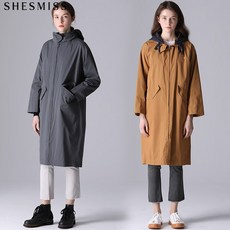 쉬즈미스 쉬즈미스 후드 코튼 롱 집업 점퍼
