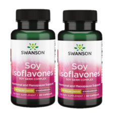 1+1 Swanson 스완슨 소이 이소플라본 Soy Isoflavones 750mg 120 캡슐, 1병, 120정