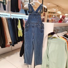소이주니어 NC 경산점 50%할인 와이드 멜빵 데님 바지 주니어 여아 멜빵바지