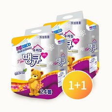 더킹마켓 1+1 업소용 선물용 가정용 화장지 100%순수 천연펄프 3겹 두루마리 휴지 2팩, 2세트
