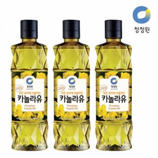 청정원 카놀라유, 500ml, 3개