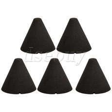 전자 드럼 트리거용 5 PCS 블랙 폼 콘 1.38 X 1.46 인치