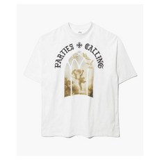  펀치드렁크파티즈 Angel 오버사이즈 티셔츠 (화이트) 