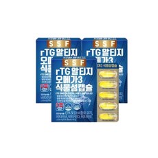 순수식품 rTG 알티지 오메가3 1000mg, 60정, 6개