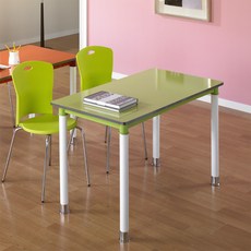 은혜가구 칼라 포밍테이블 다용도 공부 사무용 책상 식탁 테이블 600/1200/1400/1600/1800, 라운딩모서리_핑크_화이트프레임