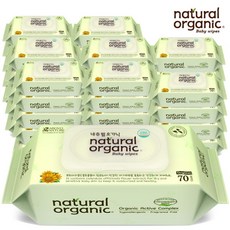 네츄럴오가닉오리지널플레인물티슈스마트캡형