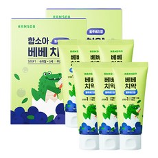 함소아 무불소 베베치약 블루베리향 스텝1단계, 60g, 6개