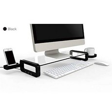 UBOARD SMART - Tempered Glass Monitor Stand Shelf USB Multiboard for y, 상세내용참조