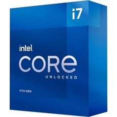 인텔 Core i7-11700K 데스크톱 프로세서 8코어 최대 5.0GHz 잠금 해제 LGA1200인텔 500 시리즈 & 셀렉트 400 칩셋 125W 353917 - 11700k