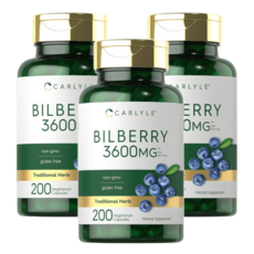 칼라일 빌베리 추출물 3600mg 200베지캡슐 3통, 3개, 200정