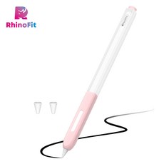 라이노핏 애플펜슬 프로 전용 시스루 투톤 케이스 오렌지 1개 상품 이미지