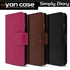 다이어리 Galaxy Case 폰 스마트폰 한국생산 피혁 택1 브라운 블랙 핑크 + 21780외귿