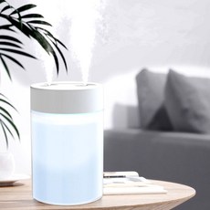 로아 LED 초음파 가습기 탁상 개인 원룸 사무실 USB, 화이트, ROS-20