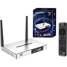2023년 베스트셀러 최신 vSeeBox Elite 기술 Android TV 음성 리모컨이 있는 스마트 TV 박스 6K4GB RAM 128GB 미디어 플레이어