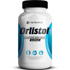 Nutratech Orlistol 강력한 지방 연소 및 식욕 억제를 위한 탄수화물 및 지방 차단제 체중 감소 보조 및 다이어트 알약 60 카운트, 1개