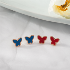 써지컬블루물방울목걸이귀걸이셋트