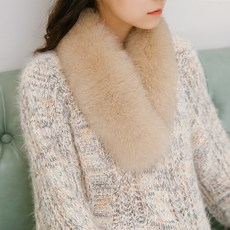 여우 털 모피 밍크 목도리 여성 겨울 머플러