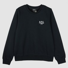 [아페쎄] [럭스덕/국내당일] A.P.C. 여성 스카이 로고 맨투맨 블랙 COEZD F27700 LZZ