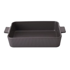 담음공방 도자기 온감 직사각 그라탕기 흑단(회), 회, 1개