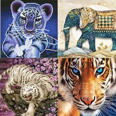 호랑이십자수도안