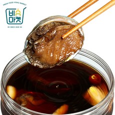 [비슈마켓] 완도 활 전복으로 만든 명품 전복장 선물세트, 1통, 1kg