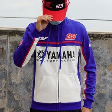야마하 오토바이 자켓 MotoGP 바이크 라이딩 슈트 후드집업, 에스, 사진 색상