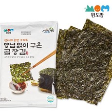 완도맘 양념없이구운곱창김20g 5봉, 5개