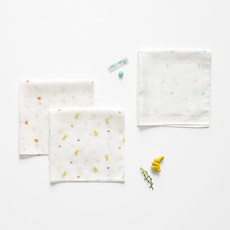 맘스네이처 유아용 대나무 밤부 디자인 가제 손수건 5p