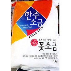 한주 [한주] 꽃소금 (한주고운것 3K) X 4, 1, 1