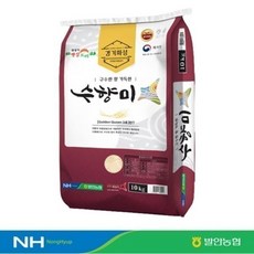 수향미 10kg 경기도 발안농협 골든퀸 3호 GAP인증 화성 대표브랜드 2024년 햅쌀 수향미 10kg 특등급