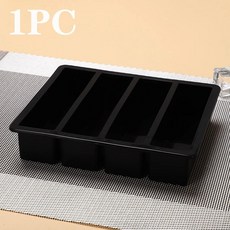 무독성 내구성 와인 아이스 큐브 제조업체 긴 스트립 실리콘 그리, 3.Black, 1개