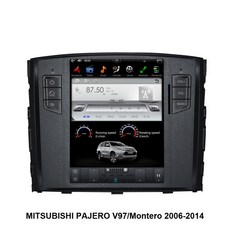 영어 매뉴얼 10.4인치 테슬라 스타일 안드로이드 차량 GPS 내비게이션 미쓰비시 파젤로 V97/몬테로 2006-2015 자동차 라디오 스테레오 멀티미디어 플레이어, 중국, Android 7.1 PX3 2-32, 1개