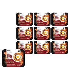 허닭 [본사당일출고] 닭갈비볶음밥&닭가슴살동그랑땡 도시락(1팩당 415kcal), 10팩, 250g