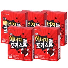 광동 에너지볼 포커스온 카페인 L테아닌 피로회복 집중력, 5박스, 30g