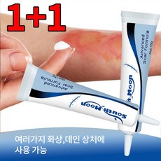 1+1 화상연고 상처찰과상 연고, 2개, 15g