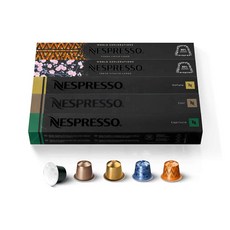 커피그라인더Nespresso Capsules OriginalLine 마일드 로스트 블렌드 버라이어티 팩 커피 에스프레소 포, 38.3g, 50개
