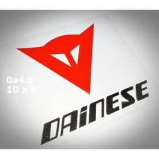 다이네즈 Dainese 오토바이 반사 데칼 스티커, Da4_Red/Black, 1개