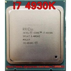 인텔 코어 i7 4930K 프로세서 i7-4930K 데스크탑 CPU 6 코어 3.40GHz 12MB 32nm LGA2011