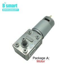 JGY-395 웜 기어 모터 DC 12 볼트 감속기 V 박스 v 자동 잠금, 08 12v 201rpm_02 package B