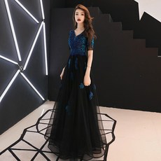 우아한 날씬 이브닝드레스NZ191184 XL 이미지색
