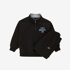 [뉴발란스] 키즈트레이닝세트 NQJ NK9YD4129U-19 ESSENTIAL 드로잉 기모 스웨트셋업