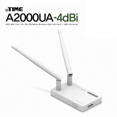 아이피타임 듀얼 밴드 USB3.0 무선 랜카드 A2000UA-4dbi