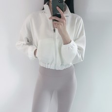 로라벨 봄 고퀄 숏 아노락 크롭 필라테스복 요가복 필라테스옷 필라테스커버업 필라테스상의 요가 운동복