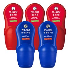 [멘소래담 공식] 멘소래담 쿨 롤온 로션 파스 50ml + 롤온 로션 파스 50ml, 쿨x2+핫x3