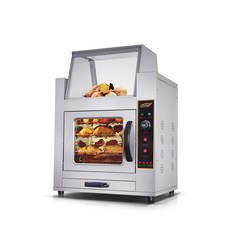 대형 업소용 전기 구이 통닭 오븐 기계 닭 목살 빌트인 베이킹 데크 피자 화덕 컨벡션 카페, 1 접시, 덮개가 있는 오븐(옵션사진참조)