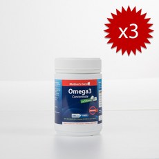 마더스케어 오메가3 + 비타민D3 300캡슐, 3개