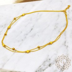 순금볼두줄목걸이