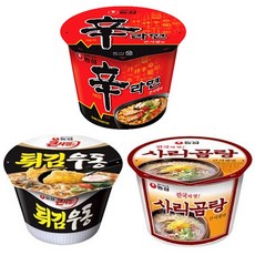 농심 큰사발면 3종, 튀김우동(16개1박스)