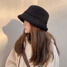 모자 여성 가을과 겨울 양고기 머리 어부 큰 메쉬 빨간 일본의 봉제 버전