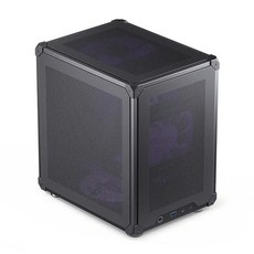 컴퓨터미니케이스 Jonsbo-C6 메쉬 Itx/Matx 컴퓨터 케이스 미니 데스크탑 Pc 케이스/Cpu 쿨러 ≤ 75mm/그래, 01 Black